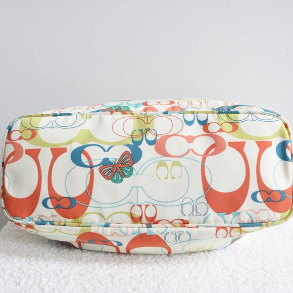 Y2K Coach Logo Optic Butterfly Hobo Bag & Matching Wallet/Wristlet - Picture 7 of 13